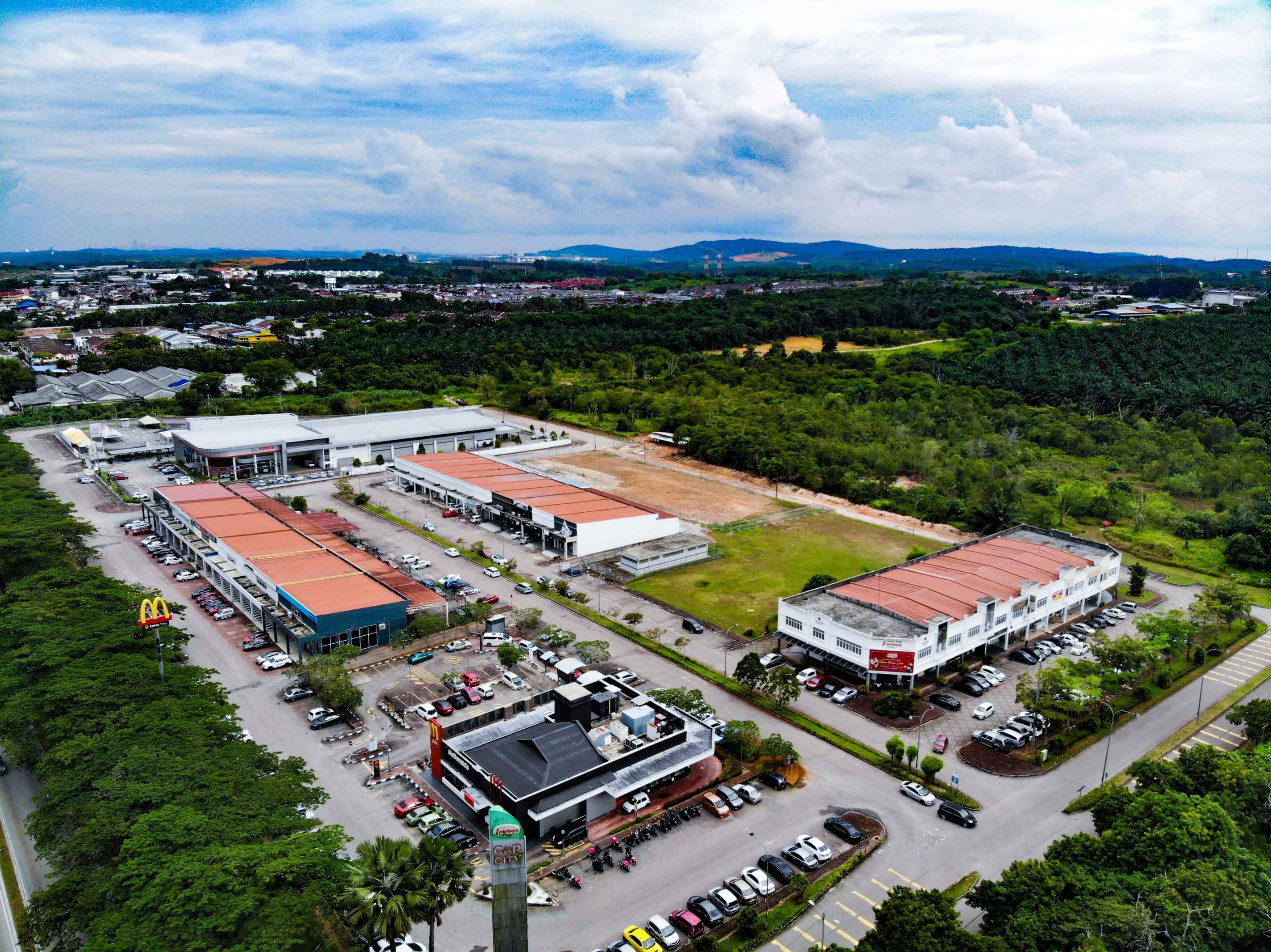 Kulai Commercial Service Building in Genting Indahpura Kulai Johor 04 Aerial View